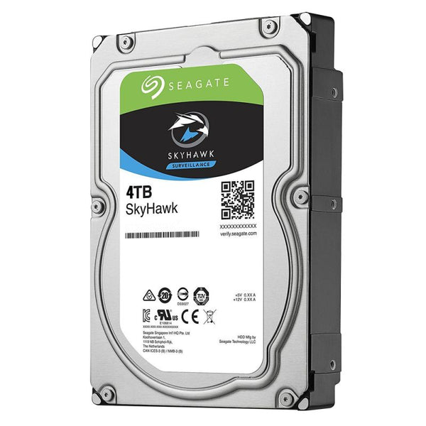 4TB Seagate hårddisk (S-ATA standardtyp).