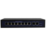 Longse 8-portars 10/100 Mbit (+2 uplink Gigabit) PoE switch