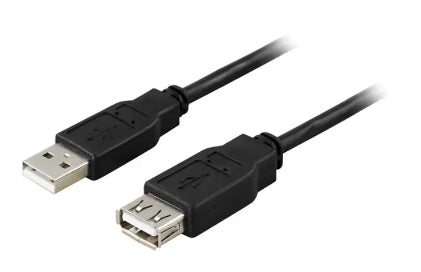 3 meter USB-förlängning för inkoppling till ex NVR-system. Hane/hona vilket gör att NVR-servern kan placeras en bit från bildskärm, pekdon och USB-minne. Svart.